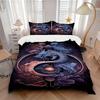 3pcs Yin Yang Dragon Print Bedding Quilt Cover, Soft and Comfortable Quilt Cover Suitable for Bedroom and Guest Room179
