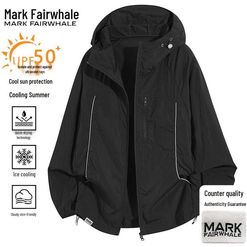 Mark Fairwhale Men s Lightweight Hooded Sun Protection Jacket L