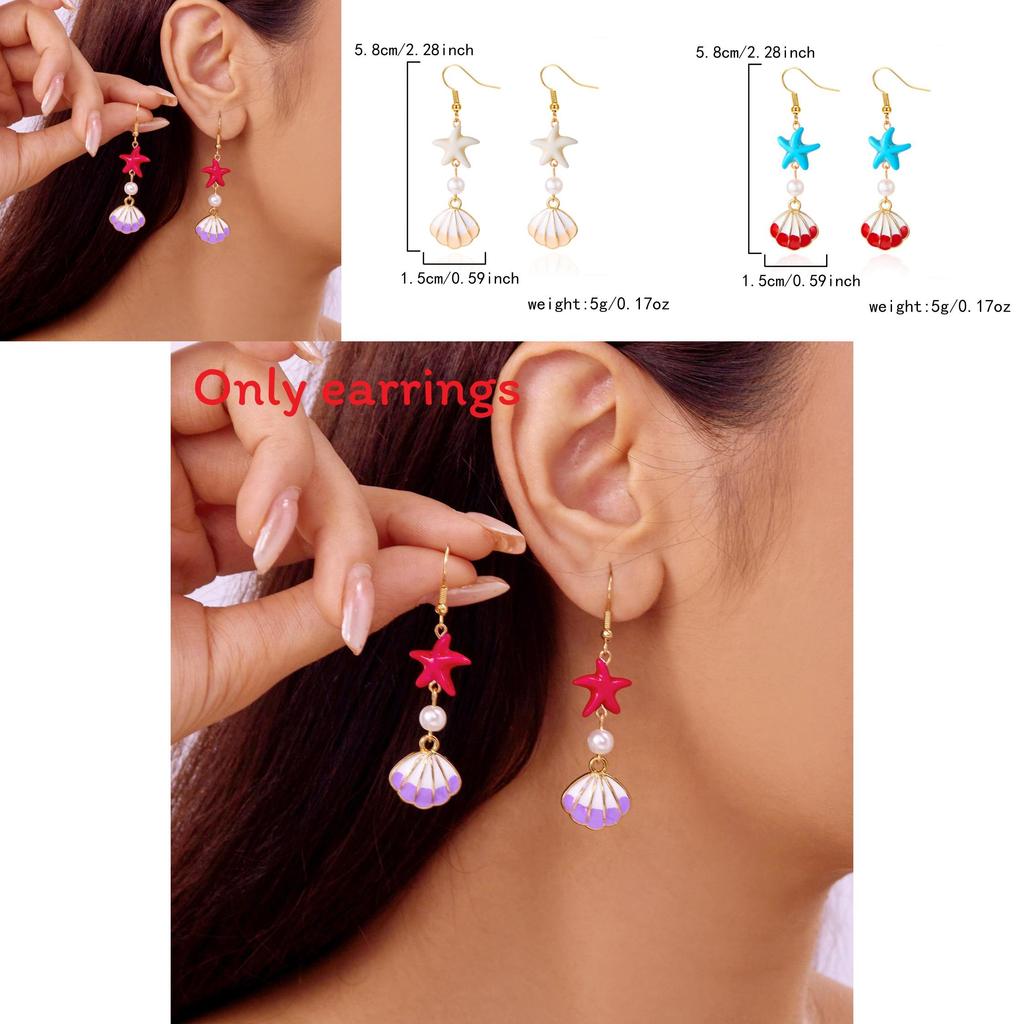 Oceaninspired Shell Ear Studs For Women Casual Fashion Jewelry With Unique Styling