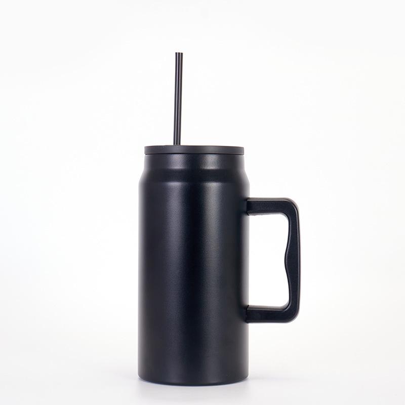 50oz Leak-Proof Portable Straw Cup: Ideal for Hot & Cold Drinks, Outdoor Activities, and Car Use