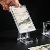 10/20Pcs Mini Display Stand Clear Acrylic Display Easels Adjustable Plate Holder Stand Picture Frames Rack Wedding Home Decor