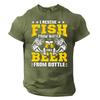 Herren Unisex T-Shirt Tee Grafik Buchstabe Templerkreuz Rundhalsausschnitt Schwarz Armeegrün Marineblau 3D-Druck Outdoor Straße Kurzarm