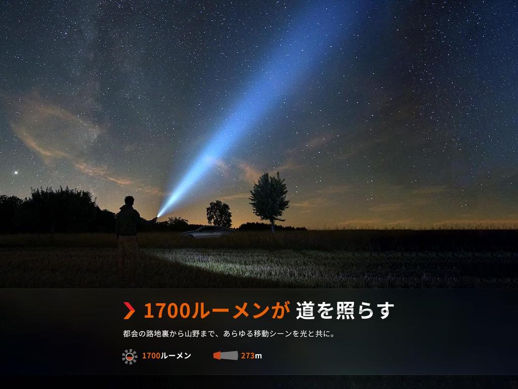 Fenix E28R Rechargeable LED 1700 IP68 Waterproof and Up to 260 Hours of 126m High Handy Emergency Outdoor Dog Night Insect 3400mAh Battery Powered