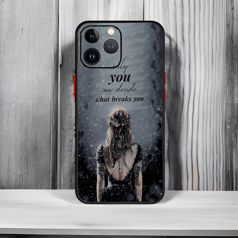 

Fury Fantasy S-Sarah J. Maas Phone Case Black Matte Thin Phone Case For iPhone17 16 15 14 13 ProMax iphone12promax