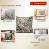 2D Floral 3D Geprägtes Muster Kissenbezüge Muster Kissenbezug Geeignet für Sofa Schlafzimmer Auto Kissenbezug