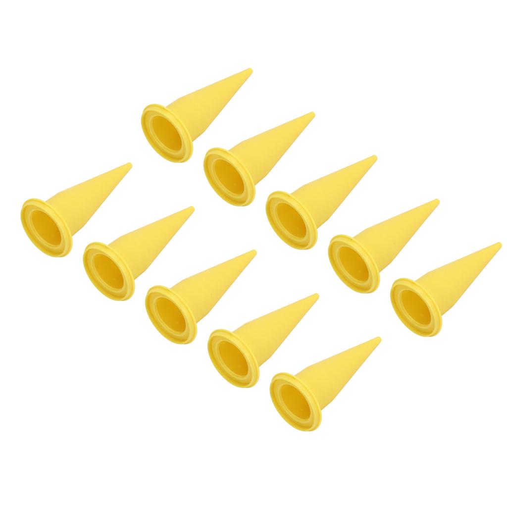 50 Stück Dichtmasse Kegeldüse PE Kunststoff Feine Spitze Wiederverwendbare Dichtungsdüse für Dichtstoffkleber