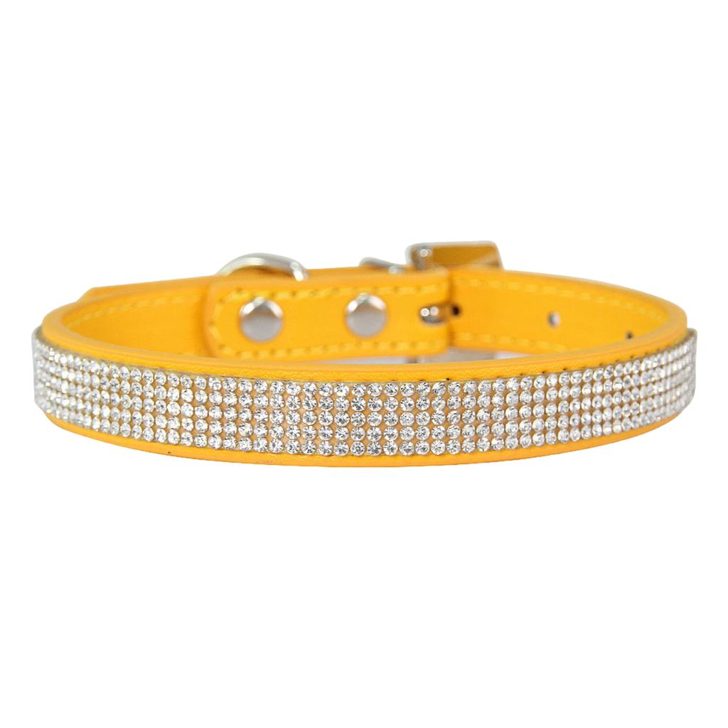 Verstellbare Größe Personalisierbares Blendend Glänzendes Weiches Wildleder Hund Kristall Diamant Halsband