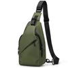 Men's breast bag Large capacity sports messenger bag Travel waterproof shoulder bag Functional wind Simple leisure