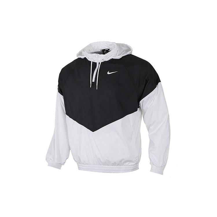 Men s Nike SB SHIELD Skateboard Half Zipper Pullover Splicing Interchange Jacket Black White BV0980-010 L