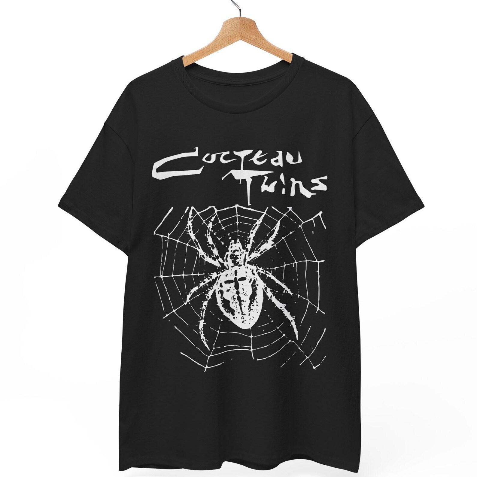Cocteau Twins Spider Graphic T-Shirt - 80s Dream Pop & Shoegaze Band Tee - Elizabeth Fraser Tribute - Unisex S to 5XL S