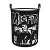 Misfits Skull Dirty Laundry Baskets Foldable Large Waterproof Clothes Storage Basket For Home Kids