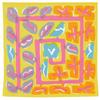 Musubi Masaru Suzuki Aqua Drop Recycled Furoshiki, FLOWER BED, Yellow, 100 Cm, 10261-317