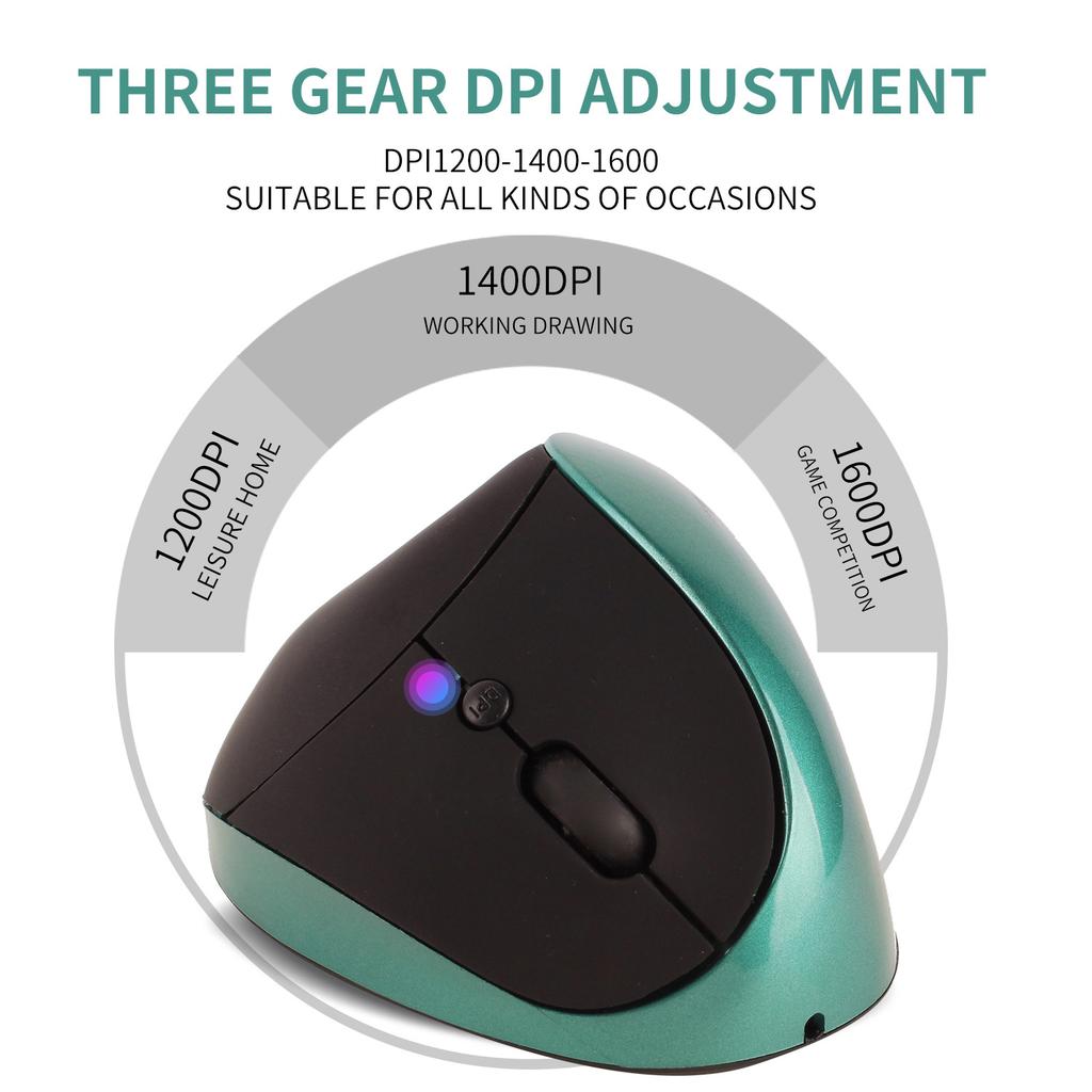 Wireless Charging Vertical Mouse Ergonomics Wireless Upright Photoelectric Built-in Lithium Battery Charging Mouse