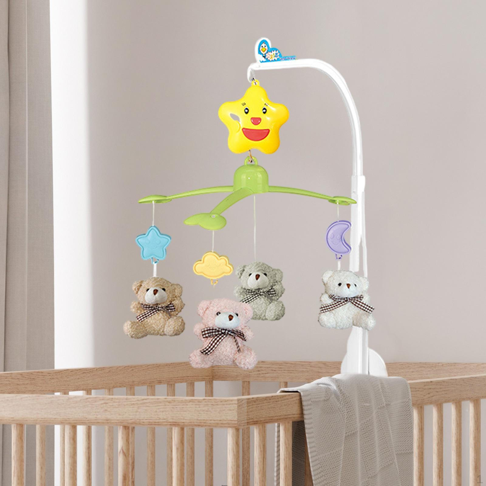 

Мобиль для детской кроватки с мягкой куклой-колокольчиком для новорожденных bear