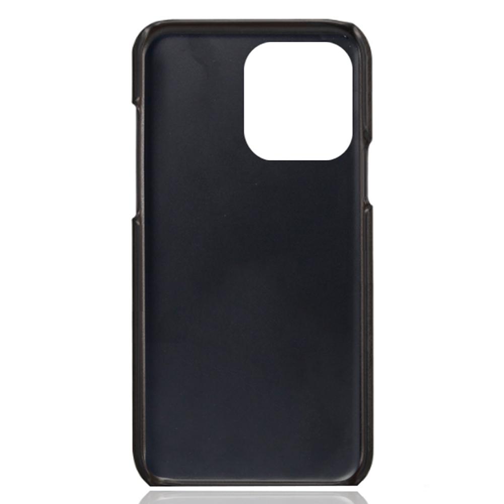 Phone Cover for iPhone 15 Pro,PU Leather Coated PC Protective Back Case with Dual Card Slots