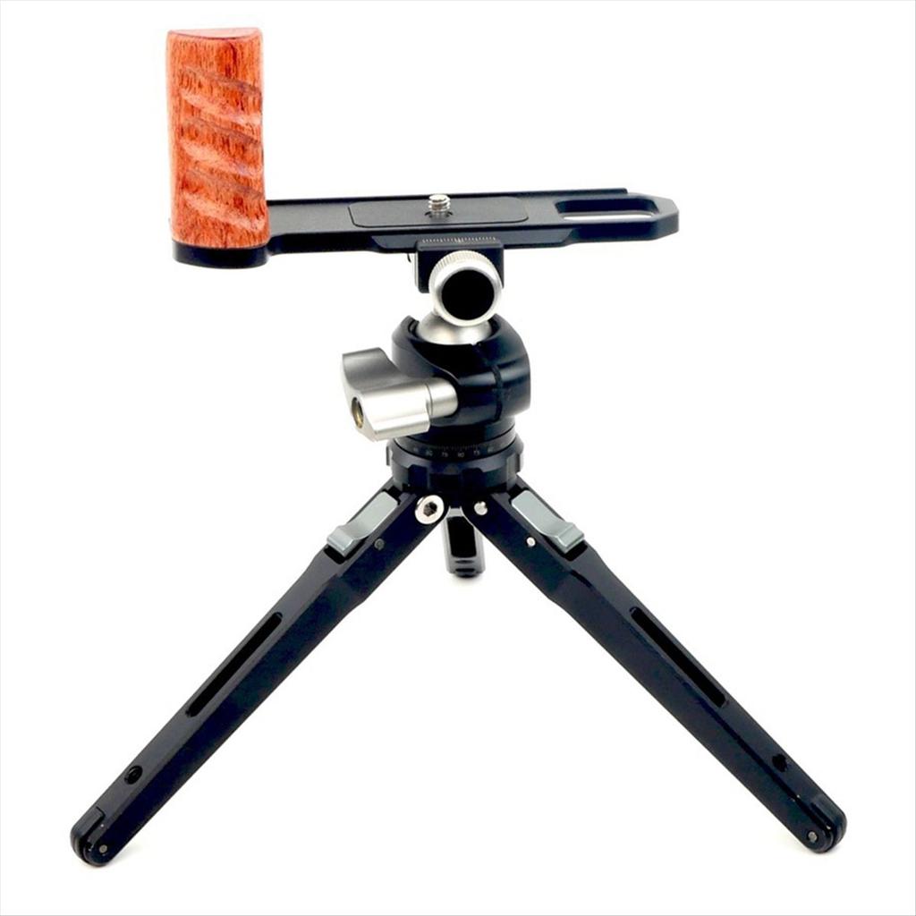 F2 Quick Release Plate Wooden Handgrip for F2 Camera L Bracket with Vertical Mount Camera Accessories,B