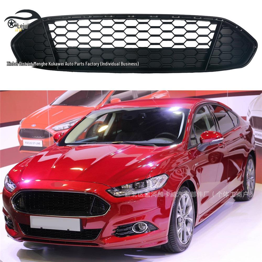 Fits 2013-2016 Mondeo with honeycomb painted grille, Mustang-style front bumper.