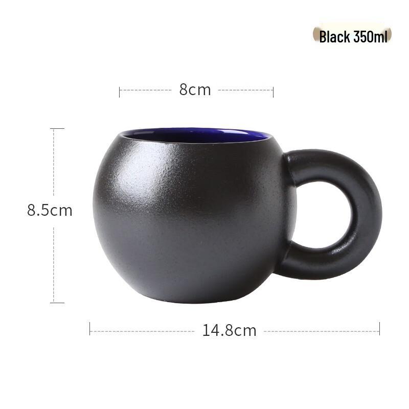 Chubby Planet Ceramic Mug with Big Ear Handle
