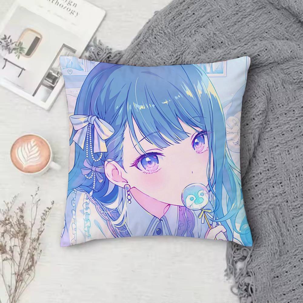 Project SEKAI Haruka Kiritani Pillow Case Cushion Cover Throw Pillow Case For Car Sofa