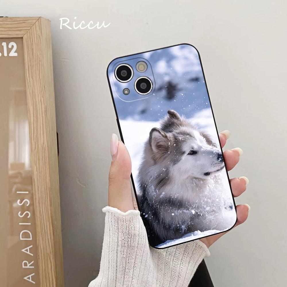 FOR IPhone Cute Alaskan Dog Phone Case FOR IPhone 14 11 12 Pro 8 7 Plus SE X Pro 14 MAX 12 13 MINI XR XS Iphone 14 Phone Covers