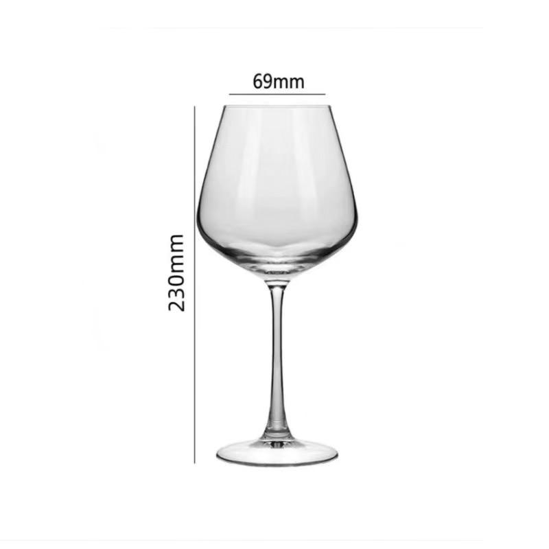 European Red Wine Glasses Red Tie Goblet Burgundy Champagne Glass High-end Home Hotel Wine Cup Bar Accessories Table Decoration