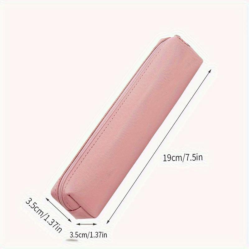 Blank Pen Bag Small Cute Simple Small Accessories Storage Bag Hair Comb Storage Bag Pu Pen Bag