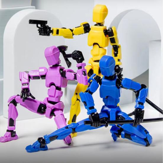 3D-gedrucktes, bewegliches Puppenmodell mit mehreren Gelenken, komplett montierte Actionfigur, Dummy-Roboter, Anime-Figuren, Zappelspielzeug für Jungen, Sammler, Desktop-Dekorationen