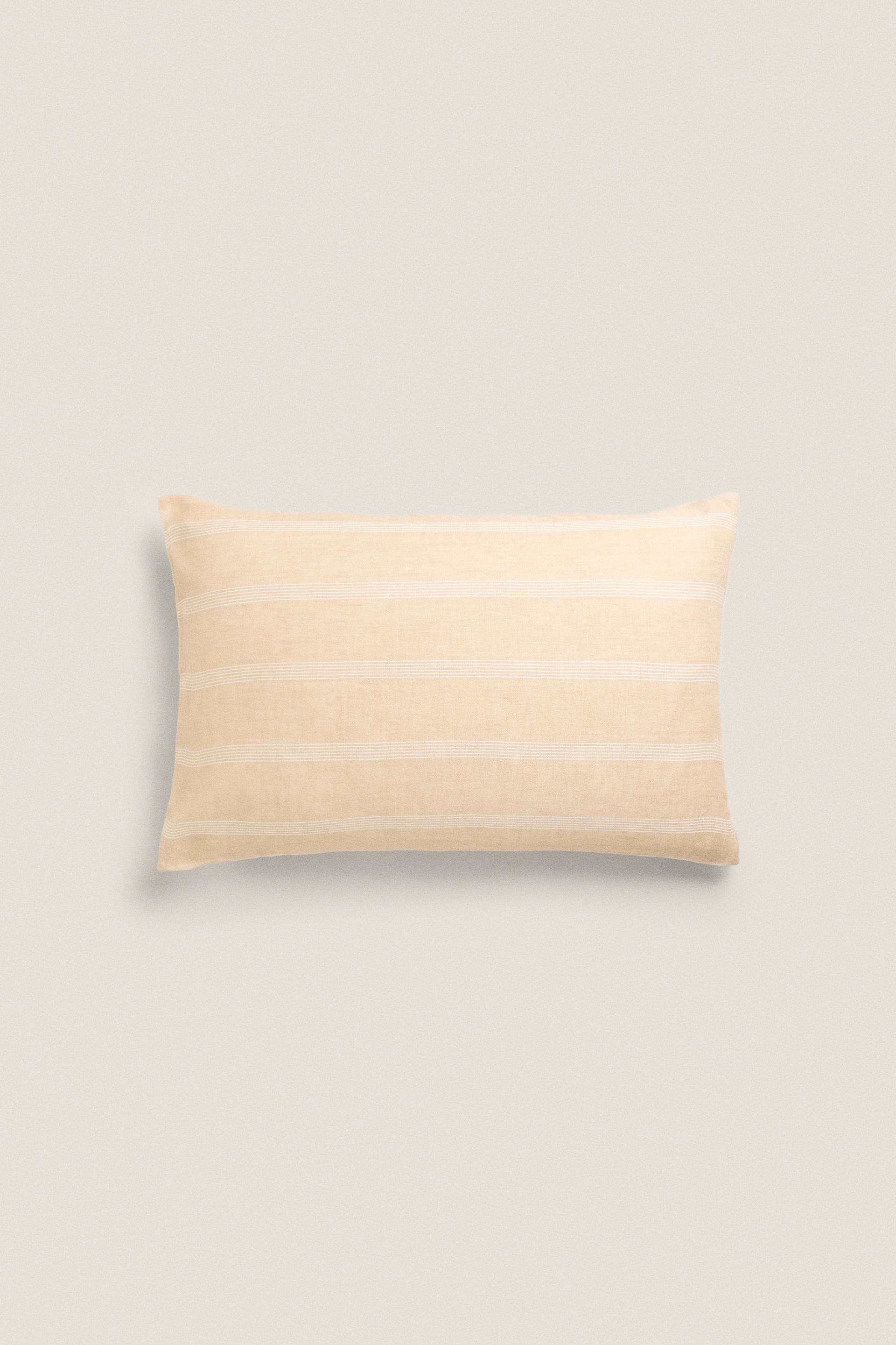 

STRIPED LINEN CUSHION COVER