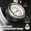 Auto Bike Thread Size M20x2.5 Motorcycle Fuel Tank Caps With 35MM Oil Temperature Gauge 0-200 Pointers Thermometer Cap Cover