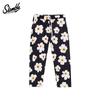 Slamble Men's American-Style Egg Flower Cropped Straight-leg High Elastic Athleisure Basketball Pajama Pants Pants Full Printed Loose