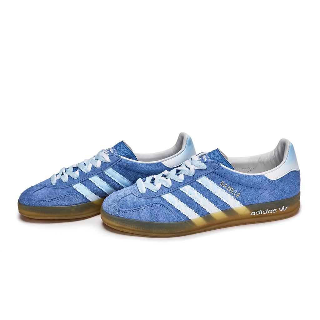 Adidas Originals GAZELLE INDOOR REGO Hot Dog, Ice Island Blue River Low top Skateboard Shoes Unisex Blue HQ8717(Team1189- )