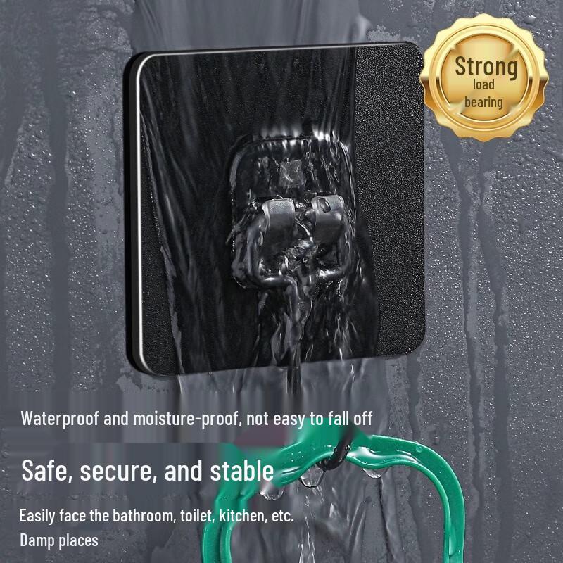 Heavy-Duty Adhesive No-Drill Wall Hooks