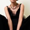 Mu Die Necklace Women's New High-end Sense Niche Fashion Atmosphere Collarbone Chain Temperament Stacking Accessories