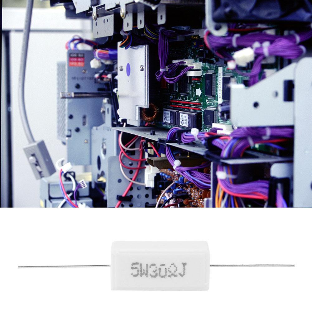 10Pcs Cement Resistor Power Resistance 5percent  Electronic Components 5W(30R)