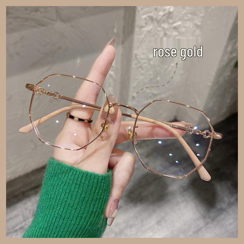 Popular Black Anti-Blue Light Glasses Frames for Women & Men, Large Size, Prescription Compatible
