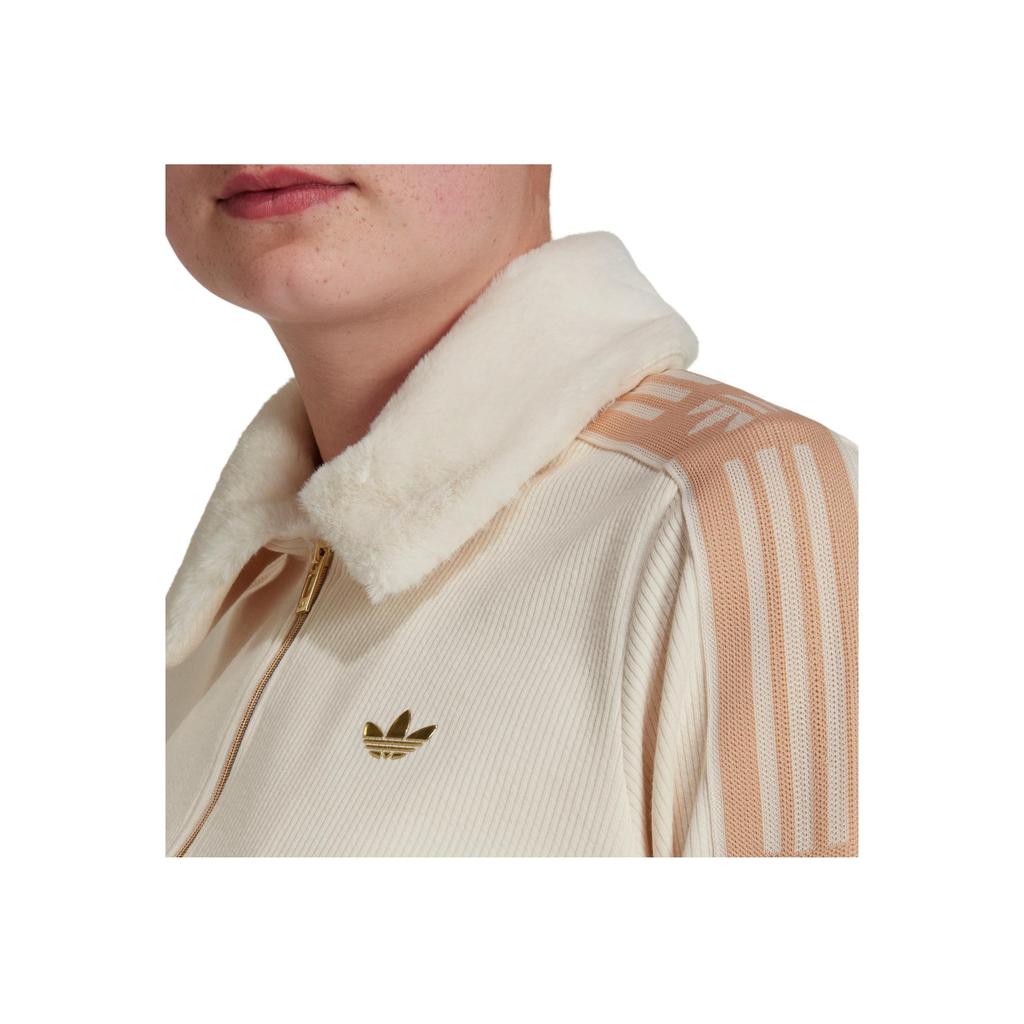 Adidas Originals Rib Tt Jacket With Stand-Up Collar And Logo Print Women Jackets White IA3913