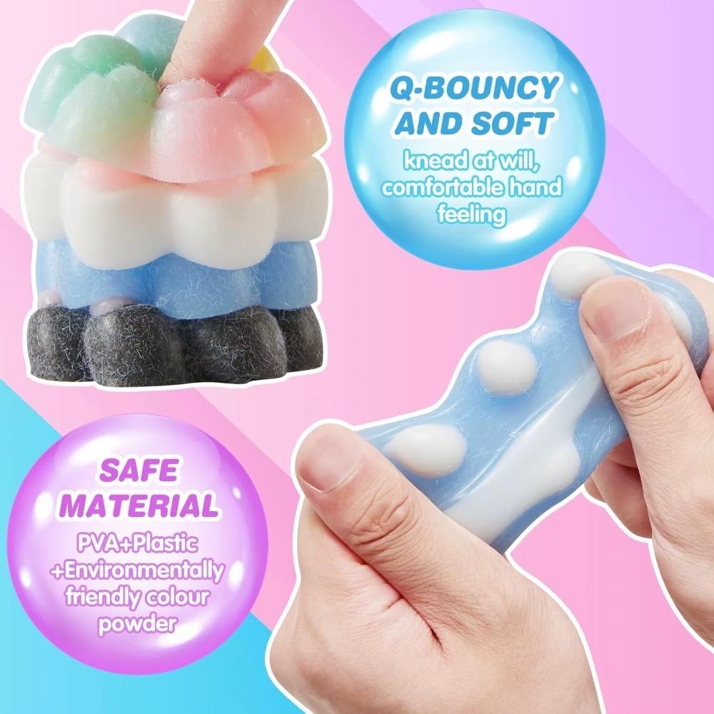 Soft Cat Paw Squishy Toy Stress Relief Fidget Toy Anti Anxiety Sensory Toy for Kids Adults