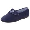 Sleepers Womens/Ladies Jolene Touch Fastening Embroidered Slippers