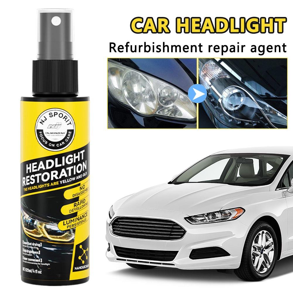 Auto Scheinwerfer Beschichtungsspray Flüssigkeit Autolicht Reiniger und Restaurator UV-Beständig Langanhaltend Scheinwerfer Beschichtungsspray Für Auto SUV