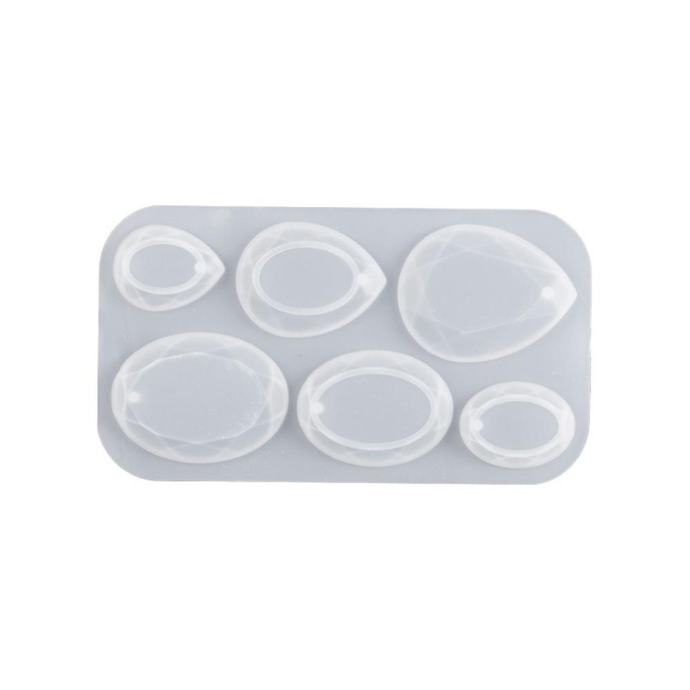 with Hanging Hole Resin Jewelry Mold 6 Cavities Resin Casting Mold  Jewelry Making