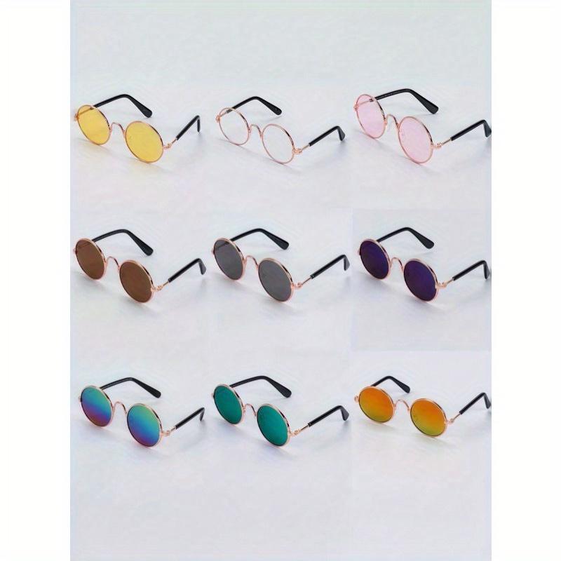 Pet Sunglasses + Anti-Slip Strap Set, Fashionable & Creative Pet Accessories, Multi-Color Universal Pet Glasses, Pet Holiday & Birthday Costume
