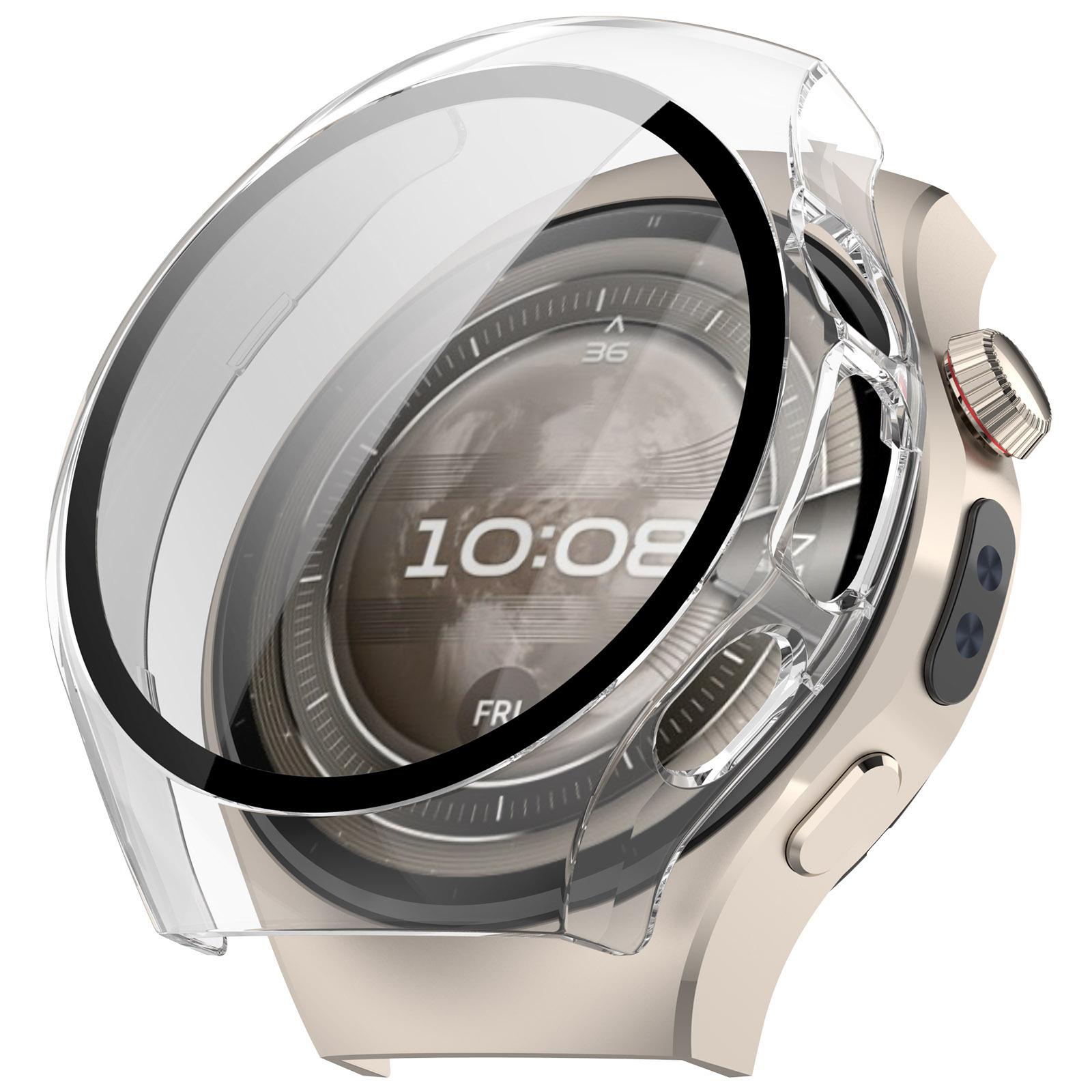 

Чехол для ПК+Закаленное стекло для huawei watch 5 42 46 мм Жесткий чехол Защита всего экрана Бампер для huawei band 5 42 46 мм корпус for huawei 5 42mm