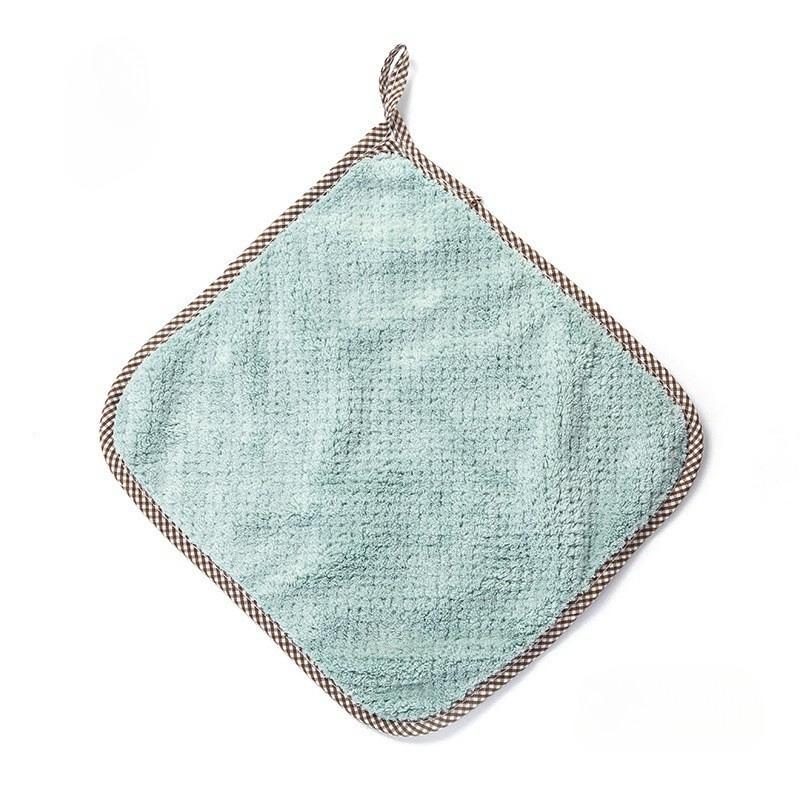 Kitchen Cleaning Coral Velvet Towel Rag Non-stick Oil Dish Cloth Double-sided Absorbent Thickening Scouring Tools Accessories