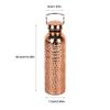 Portable Electroplated Copper Water Bottle 304 Stainless Steel Sports Water Bottle  Outdoor Sports