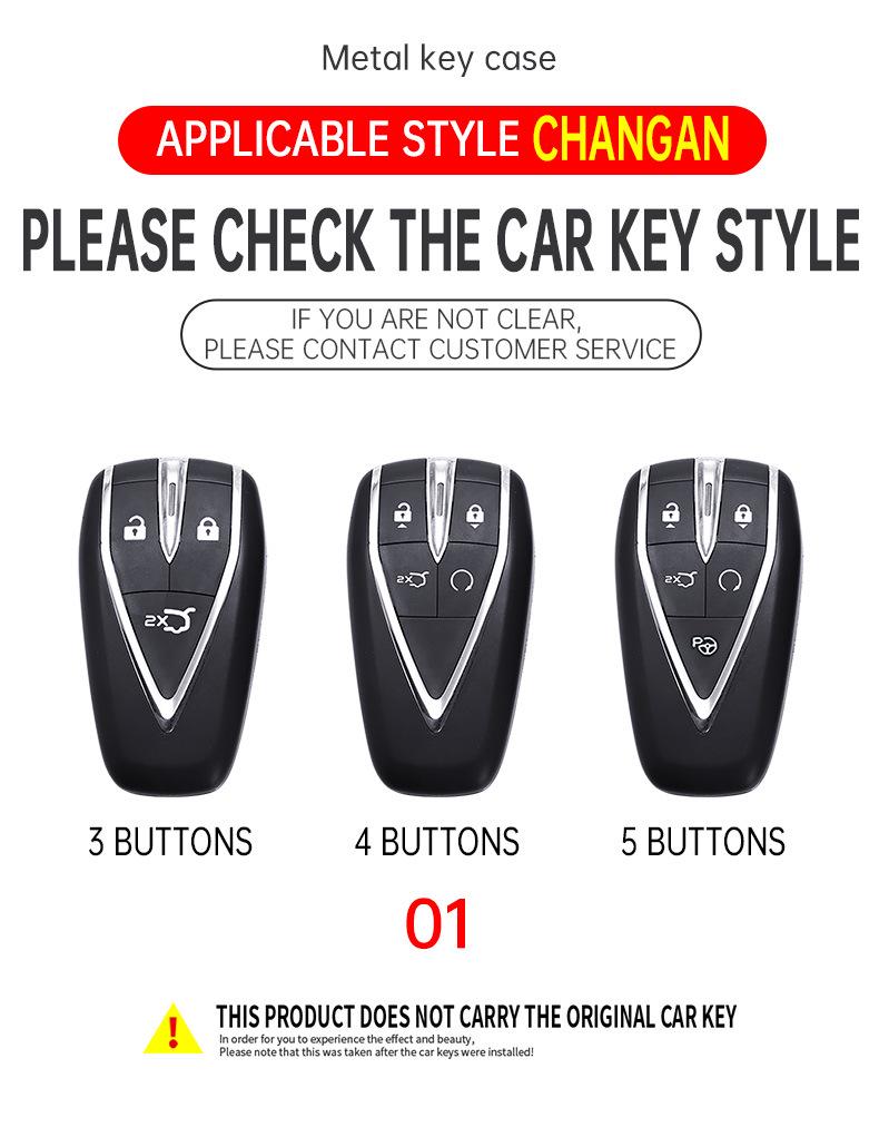 Changan CS75Plus/CS55Plus Gen 2, Yidong, Oshan X5/Z6 Car Key Case Cover