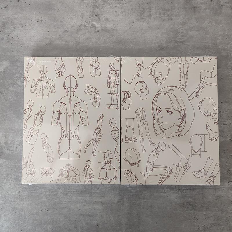 رسام كوري شخصية سرية كتاب رسم سريع كتاب فني هيكل جسم الإنسان النمذجة تقنية مرسومة باليد كتب