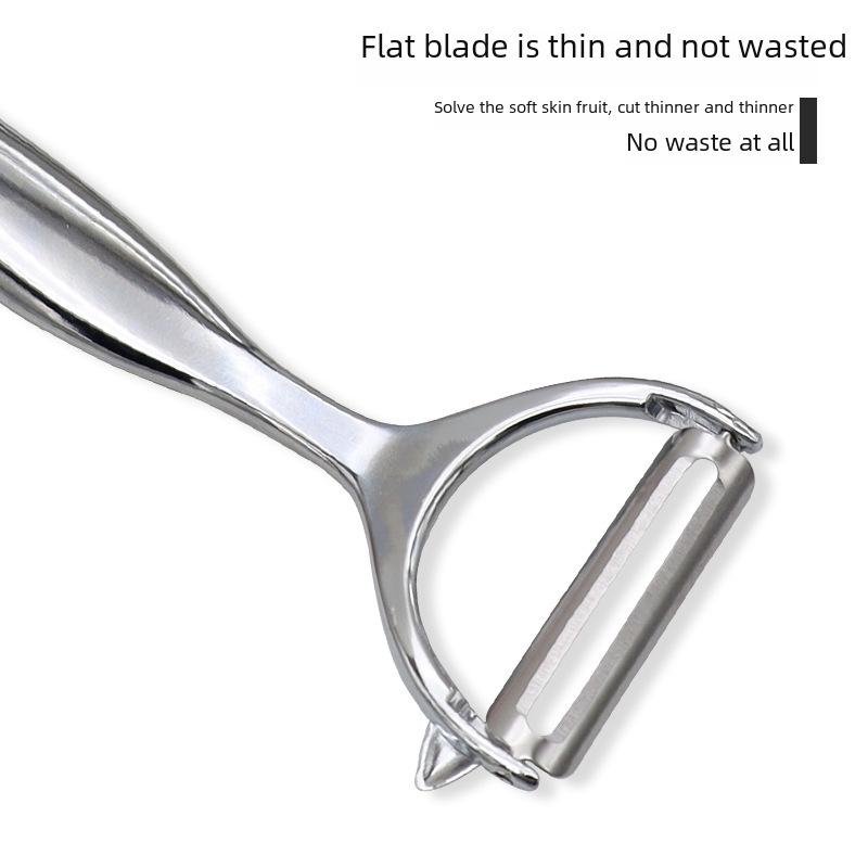 Stainless Steel Y-Type Peeler: Apple, Melon, and Potato Peeler with Zinc Alloy Handle