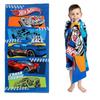 25-26 Kids Super Soft Cotton Bath/Pool/Beach Towel, 58 In X 28 In, Hot Wheels 58 In X 28 In Hot Wheels