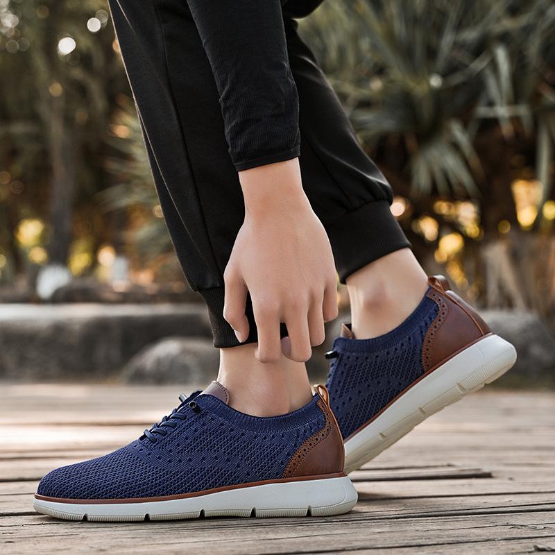 Neue große Größe 48 Sportschuhe trendige Mode vielseitig fliegendes Gewebe Freizeitschuhe trendige atmungsaktive Mesh-Schuhe Herrenschuhe