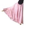 Women's Cotton Linen Maxi Skirts Boho Soft Solid Elastic High Waist Pleated A-Line Flowy Swing Long Maxi Skirts Elastic Waist Long Skirt for Women